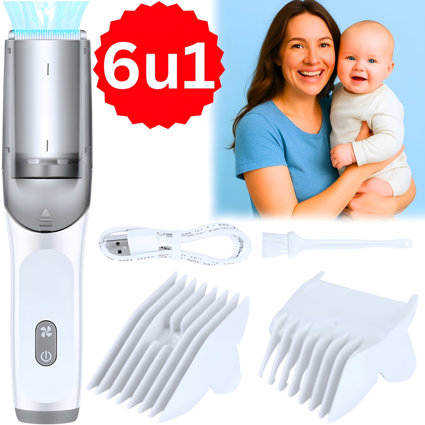 BabyTrim Mašinica za Bebe sa Usisivačem