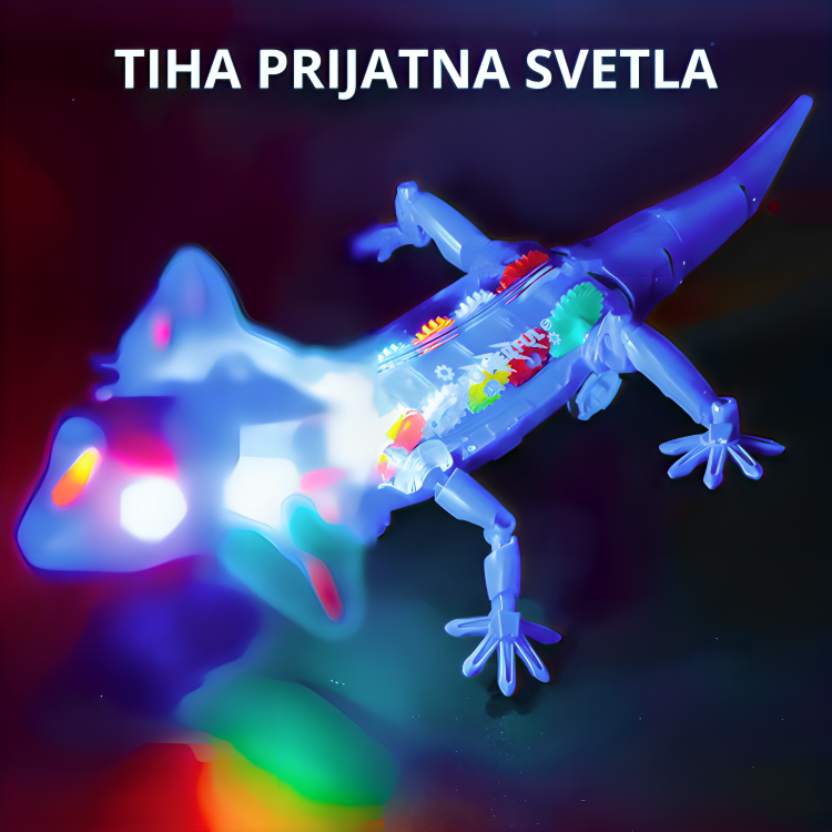 Svetleći Veseli Gušter KOJI HODA