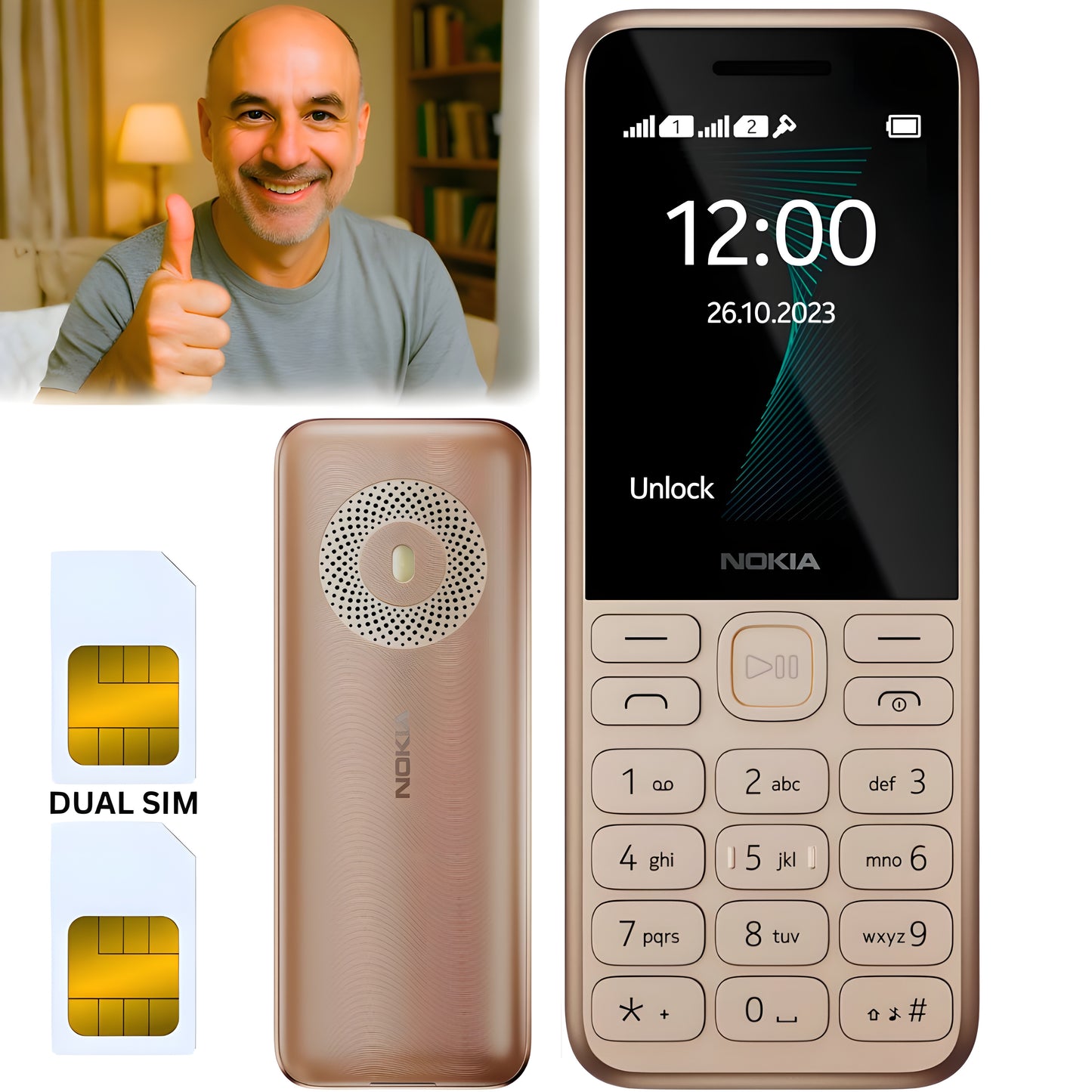 NOKIA 130 - Dve SIM Kartice (PREMIUM MODEL)