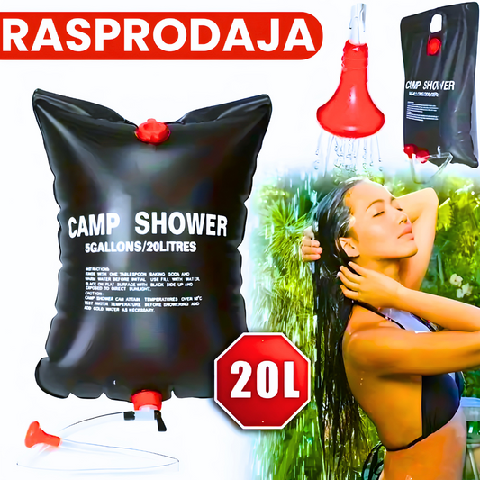 Prenosivi Solarni Tuš 20L Zapremine
