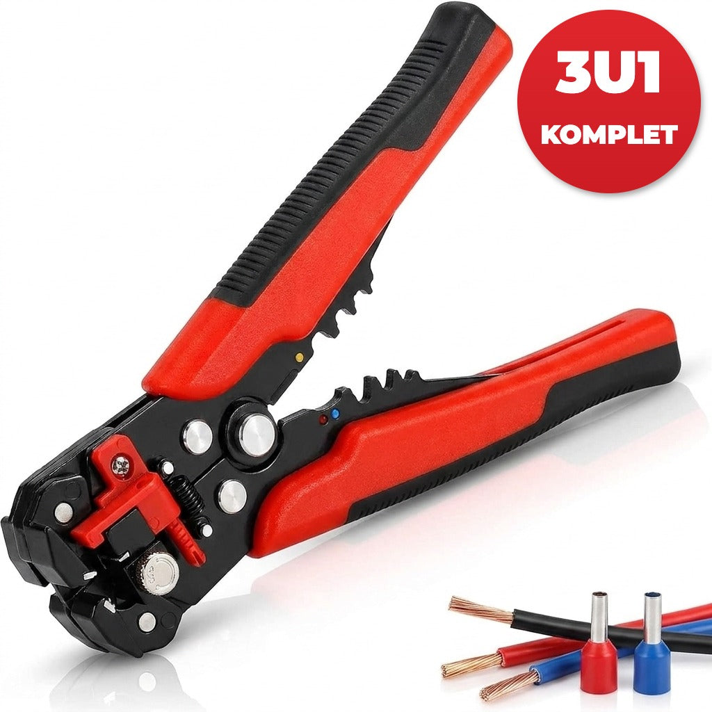 Automatska klešta za žice 3u1 komplet - skidanje, sečenje i krimpovanje