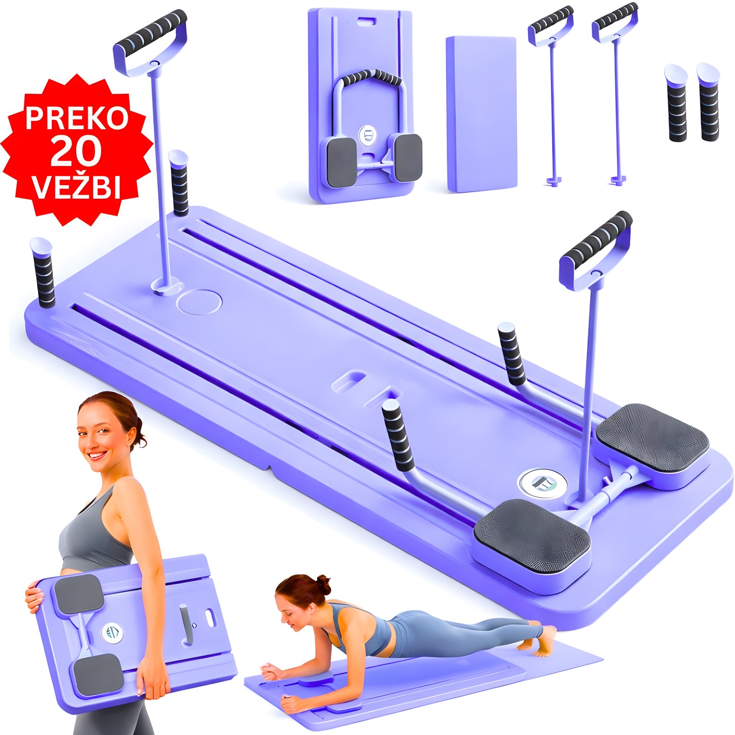 FitPower Pilates Sprava za Celo Telo - Preko 20 Vežbi