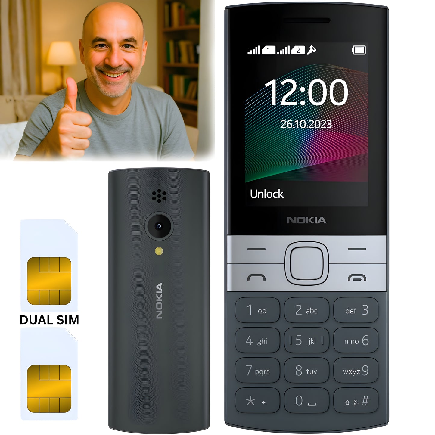 NOKIA 150 - Dve SIM Kartice (PREMIUM MODEL)